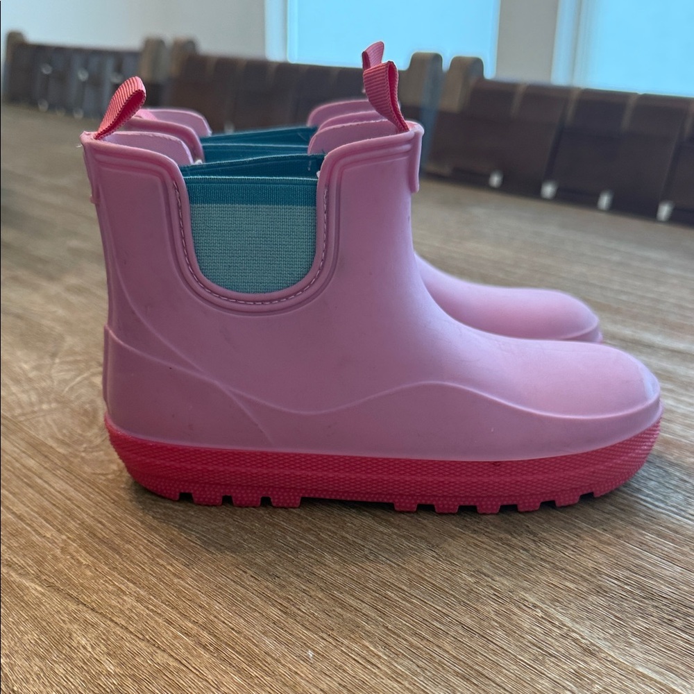 Zara Kids Pink and Blue Rain Boots